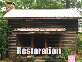 Historic Log Cabin Restoration  Gadsden, Alabama